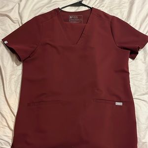 Figs Scrub Set - burgundy